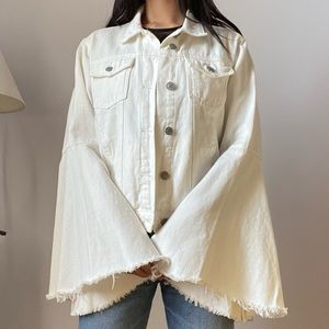 Bell sleeved denim jacket